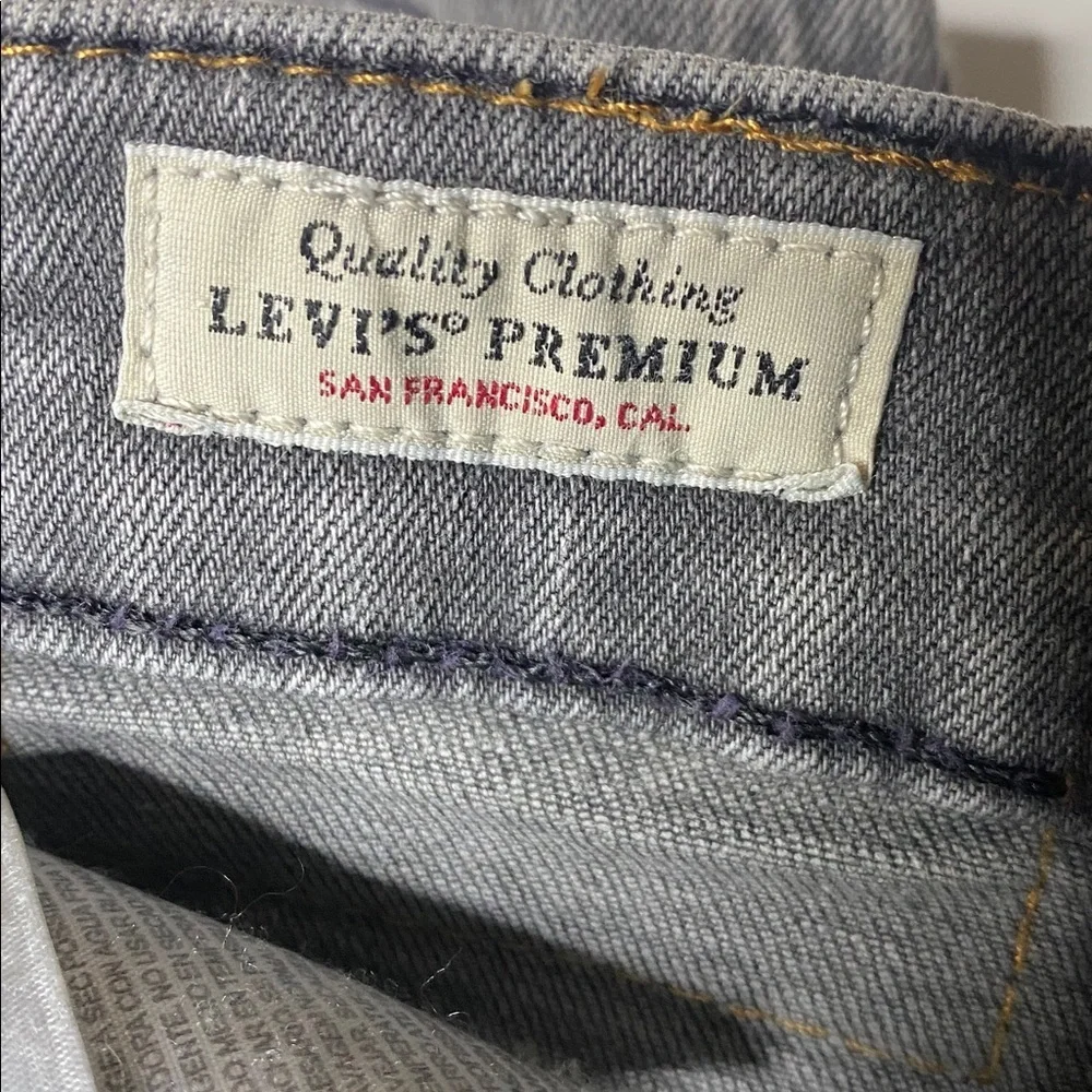 Levi's Lot 510 Grey Ankle Zip Denim Skinny’s - Picture 9 of 13